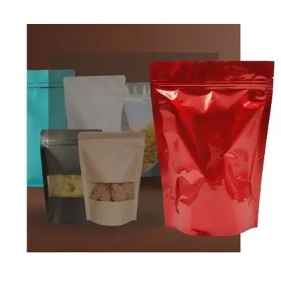 Bolsas doypack kraft, transparentes y metalizadas para empaque de alimentos | Famcor Perú